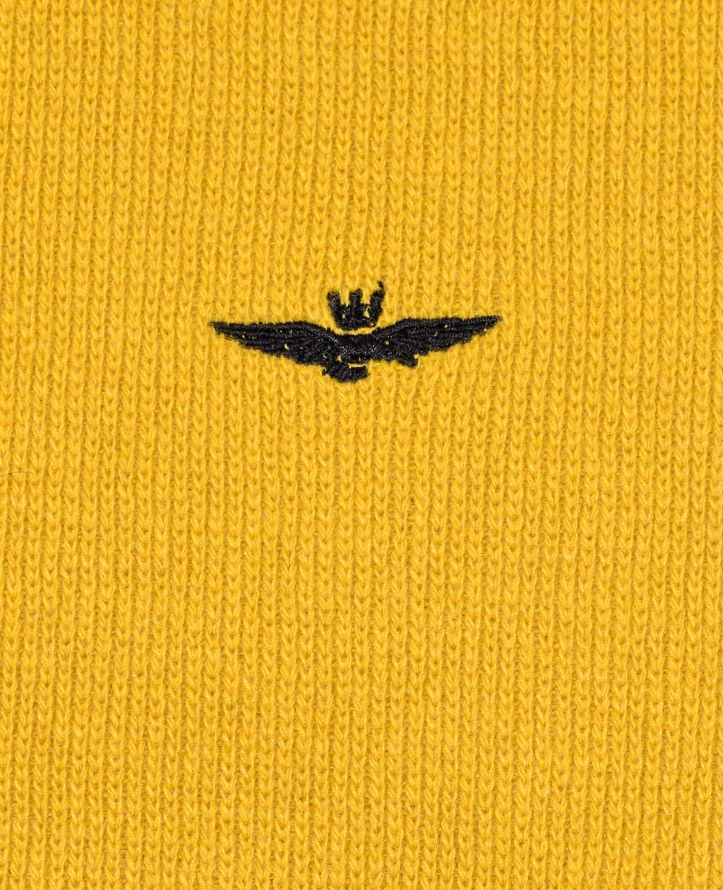 Свитер с капюшоном на молнии AERONAUTICA MILITARE FW 20/21/IN giallo/black (MA 1286) 