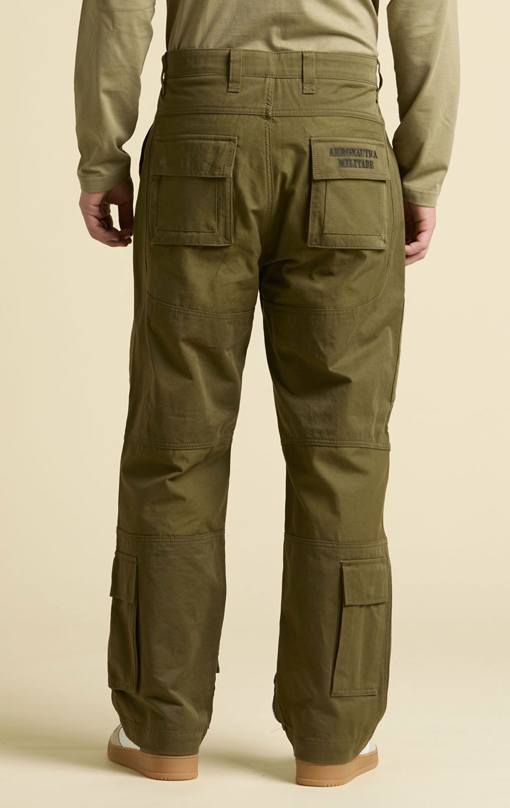 Брюки-карго AERONAUTICA MILITARE ANTI-G плотные FW 25/26/AL dark olive (PA 1696) 