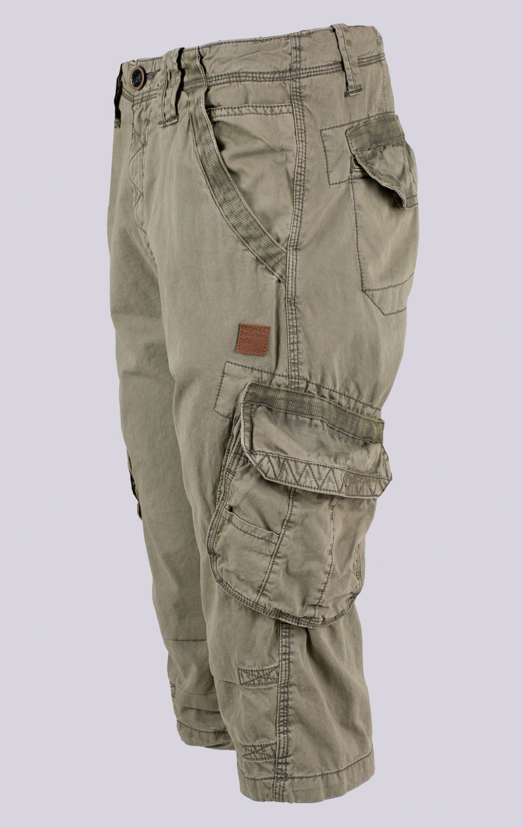 Шорты карго удлинённые ALPHA INDUSTRIES IMPERIAL 3/4 light olive 
