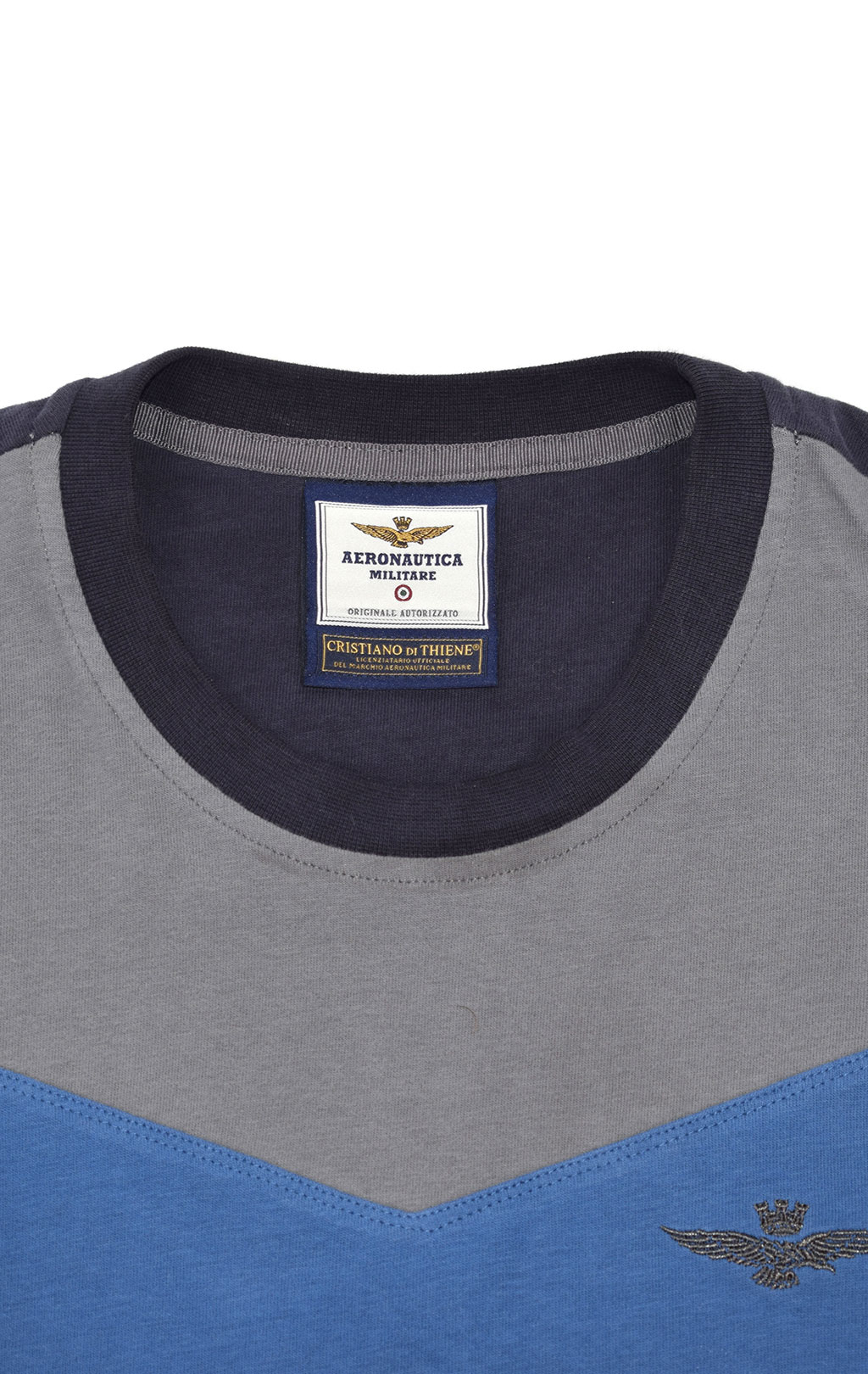 Футболка AERONAUTICA MILITARE FW 19/20 grigio/cielo/blue (TS 1645) 