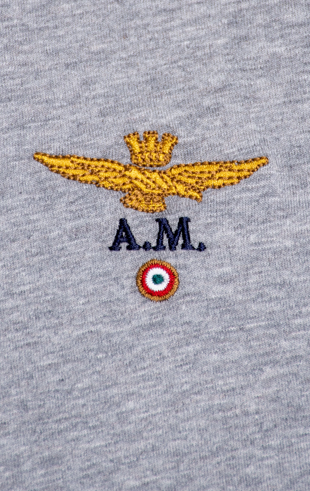 Футболка AERONAUTICA MILITARE SS 26/TR grigio melange (TS 1580) 