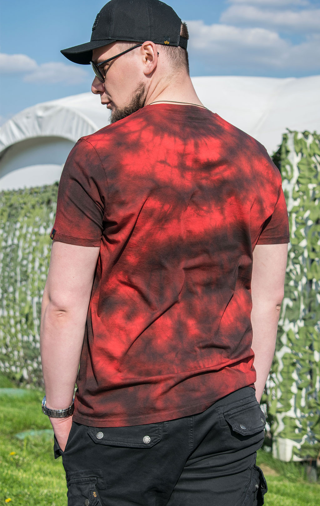 Футболка ALPHA INDUSTRIES BASIC T BATIK speed red 