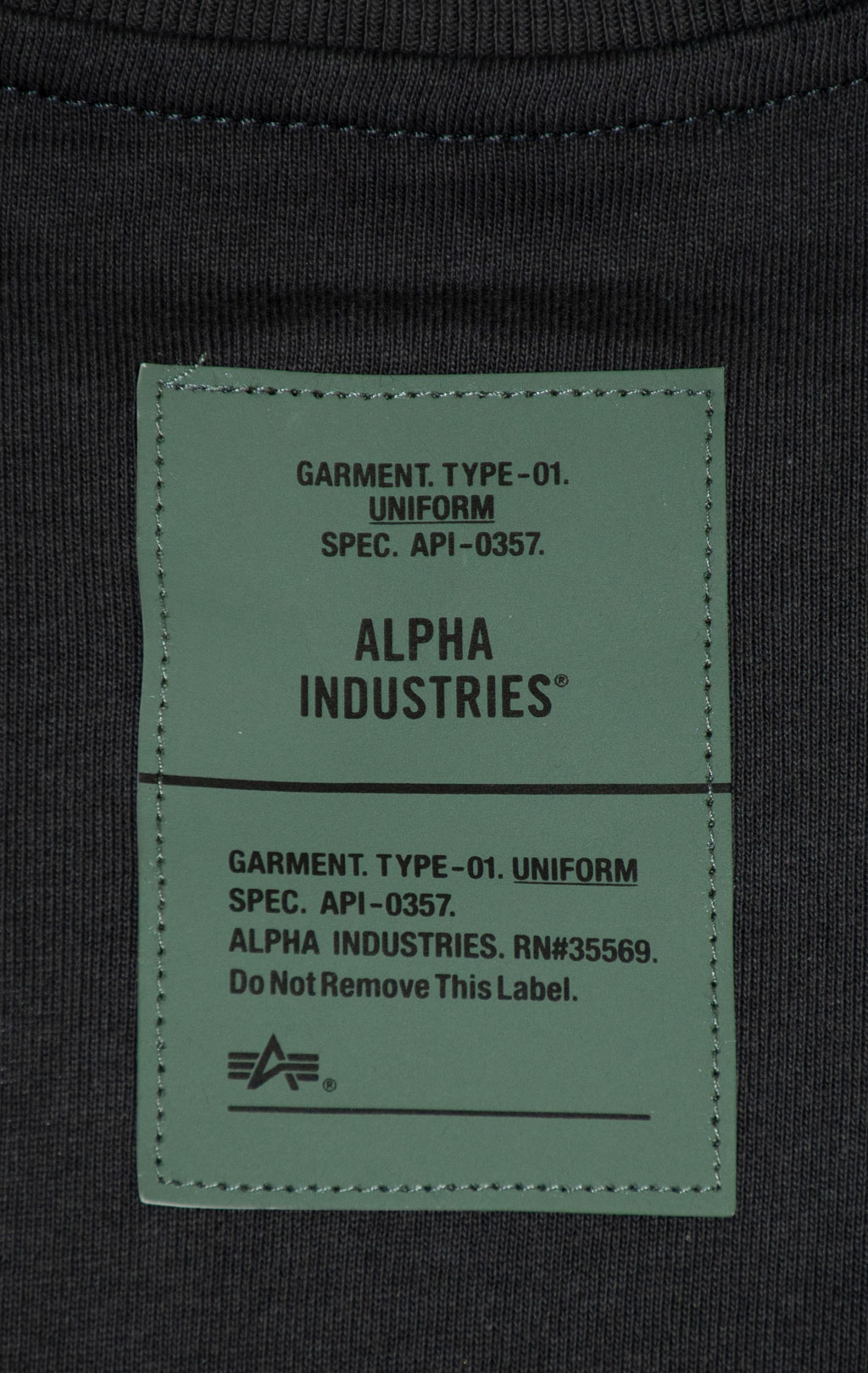 Лонгслив ALPHA INDUSTRIES UNFRM LS GRAPHIC TEE FW 25/26 gray M001150 