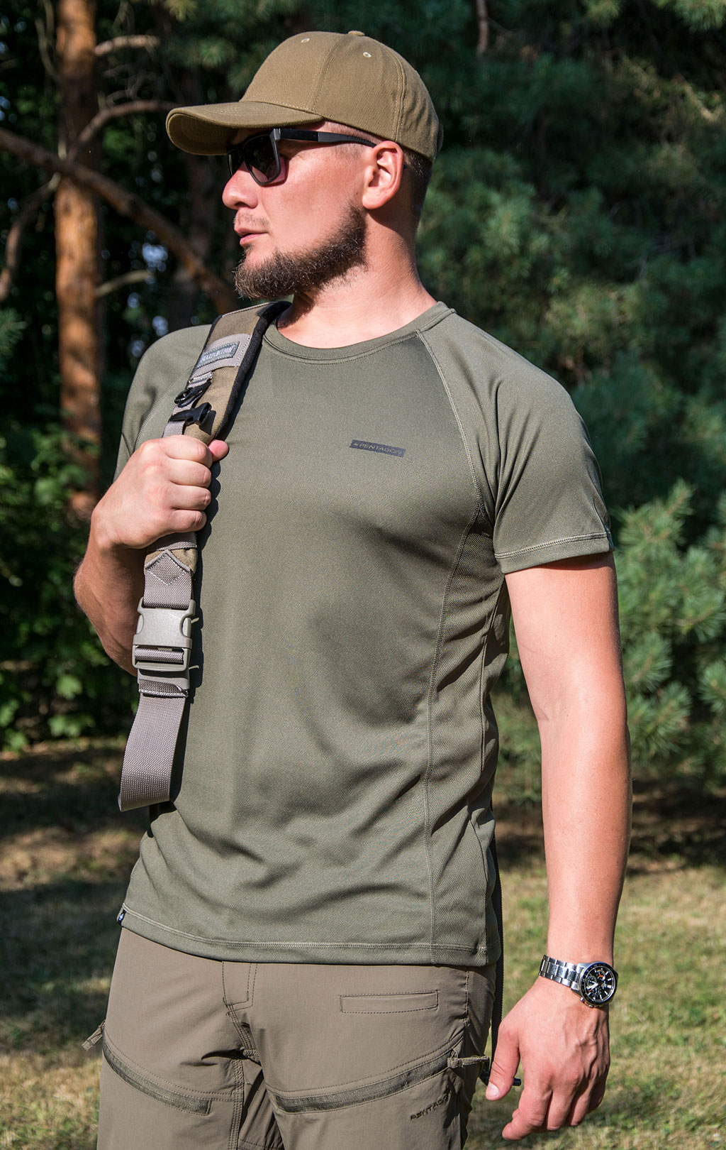 Термофутболка Pentagon QUICK DRY BODY SHOCK полиэстер olive 06 09003 