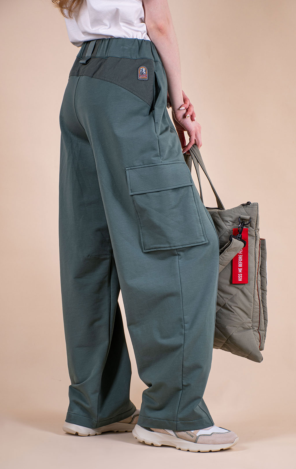 Женские брюки трикотажные PARAJUMPERS REEDEM SS 26 smoky pine 