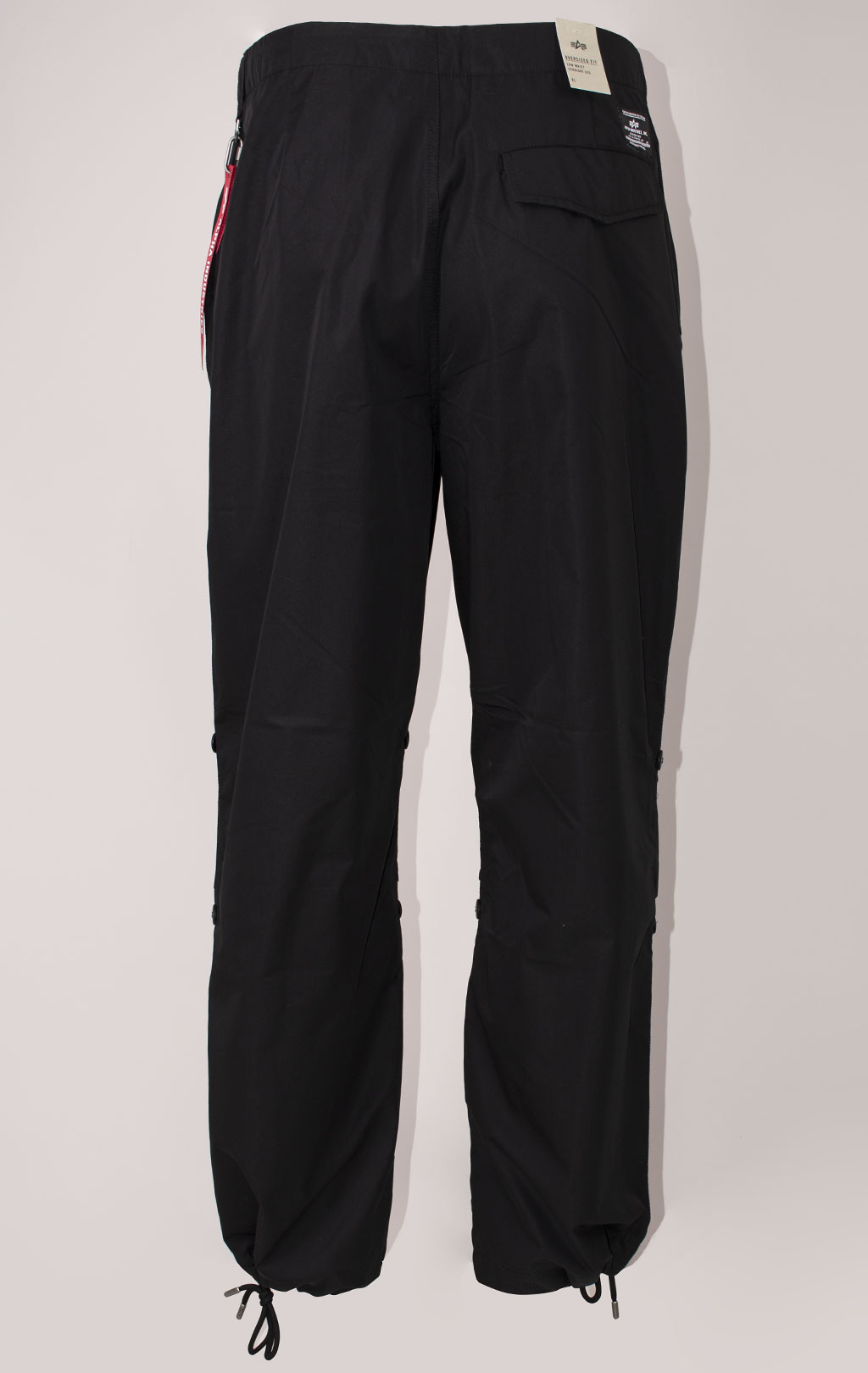 Брюки-карго парашюты ALPHA INDUSTRIES PARACHUTE PANTS SS 24 m black 