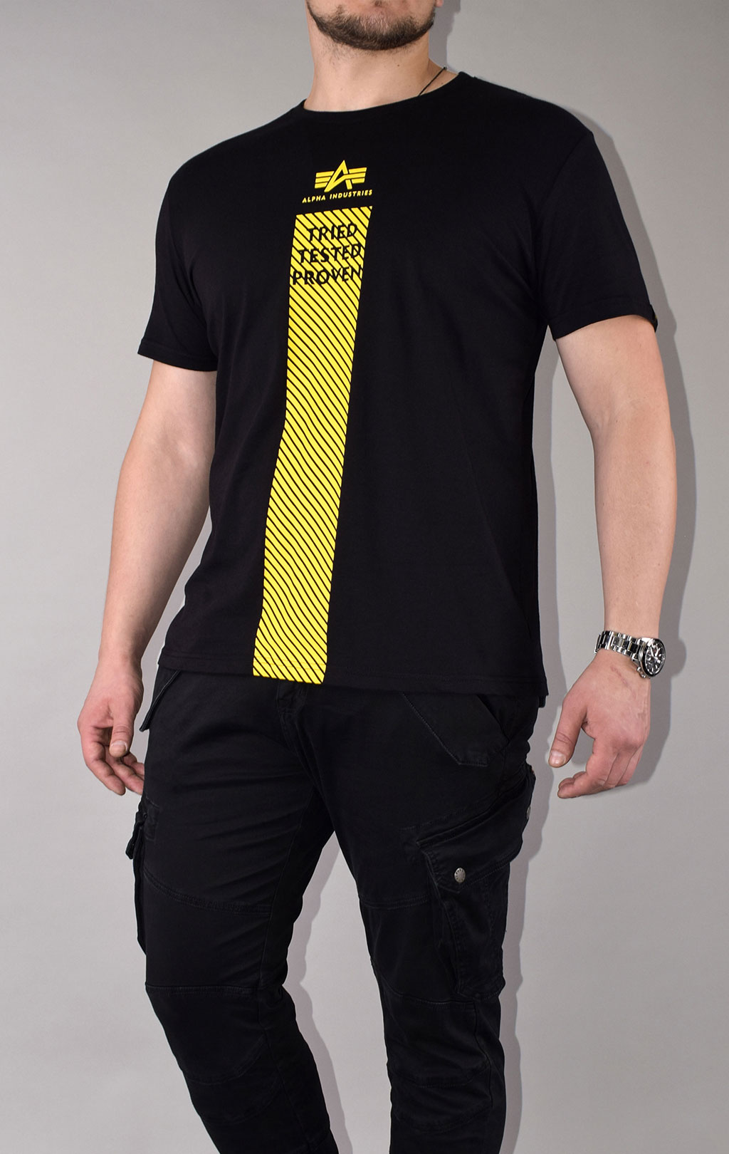 Футболка ALPHA INDUSTRIES SAFETY LINE T black 