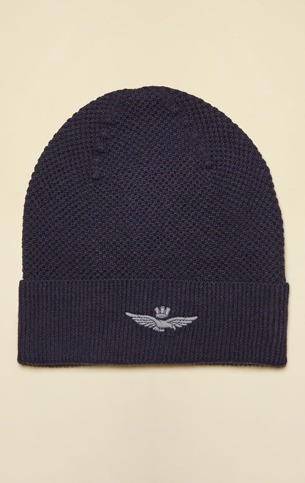 Шапка вязаная AERONAUTICA MILITARE FW 25/26/CN blue navy (CU 0086) 