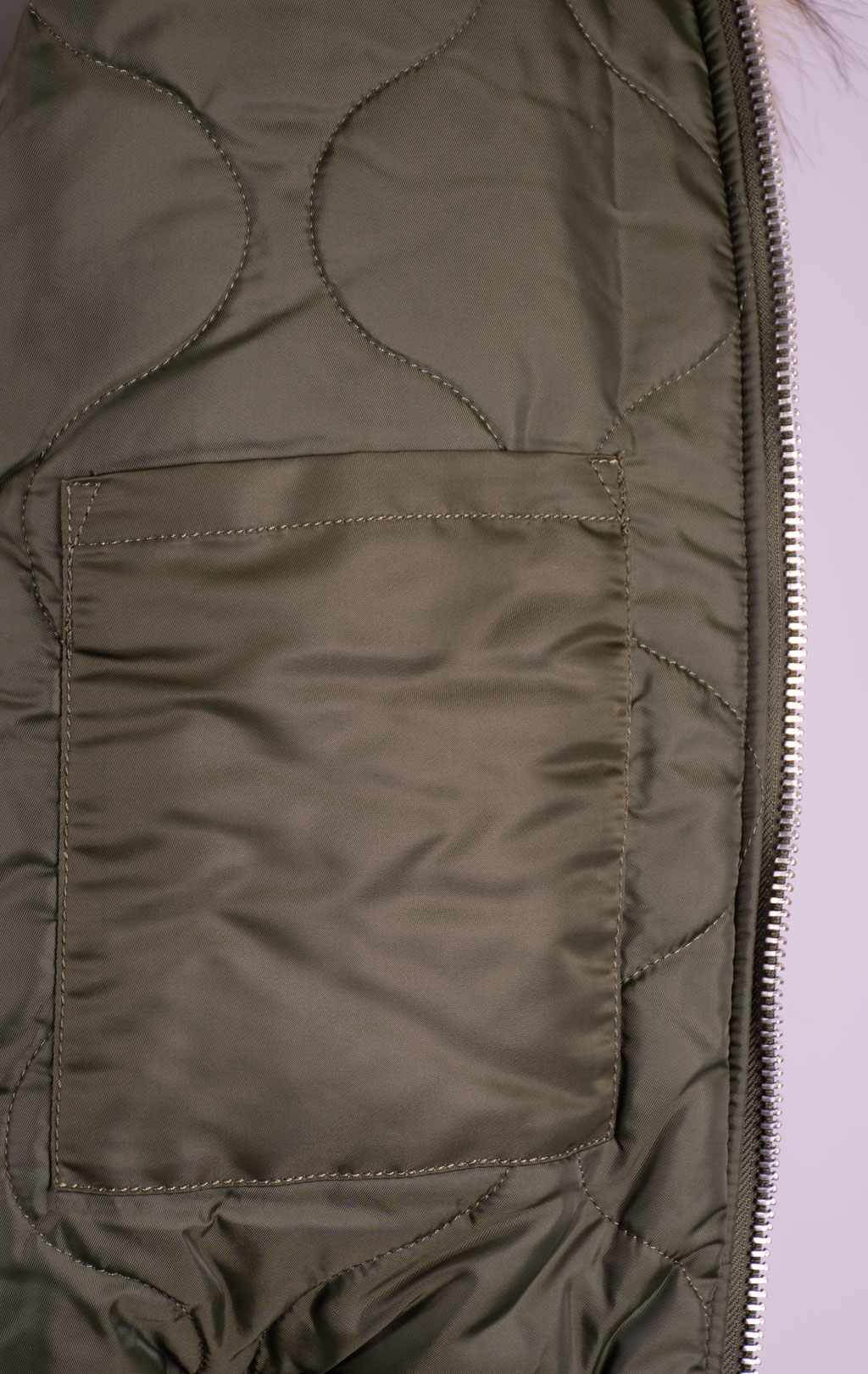 Аляска короткая ALPHA INDUSTRIES 45P HOODED CUSTOM dark green 