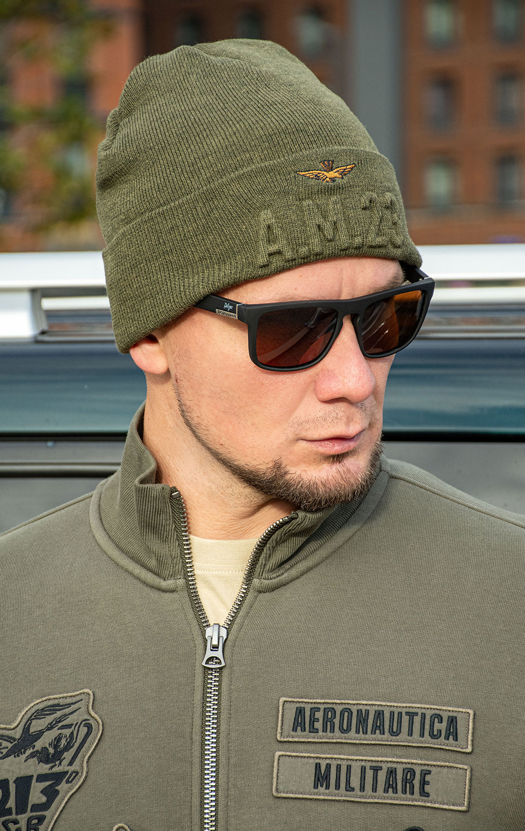 Шапка вязаная AERONAUTICA MILITARE FW 26/27/CN olivine (CU 0099) 