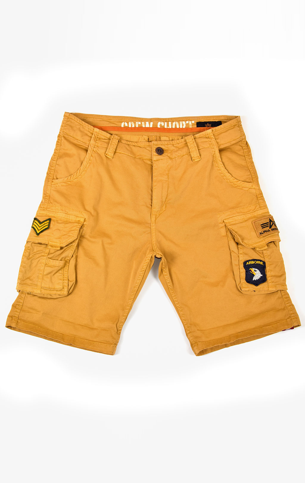 Шорты ALPHA INDUSTRIES CREW SHORT PATCH wheat 