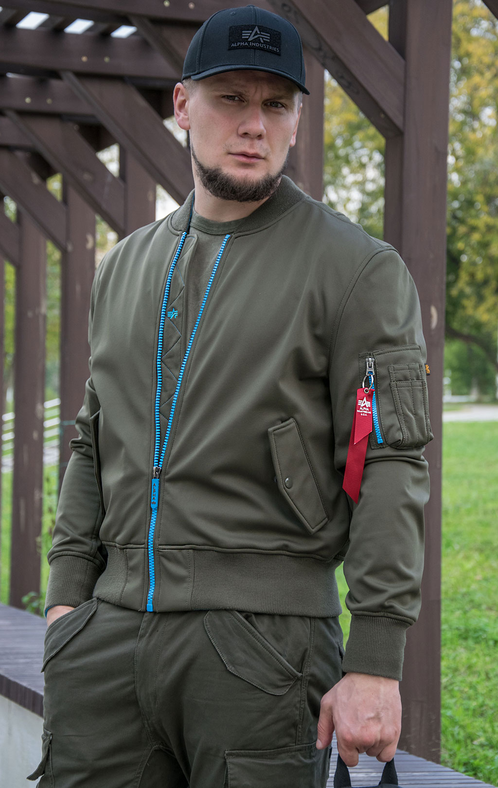 Ветровка ALPHA INDUSTRIES MA-1 Soft Shell olive 