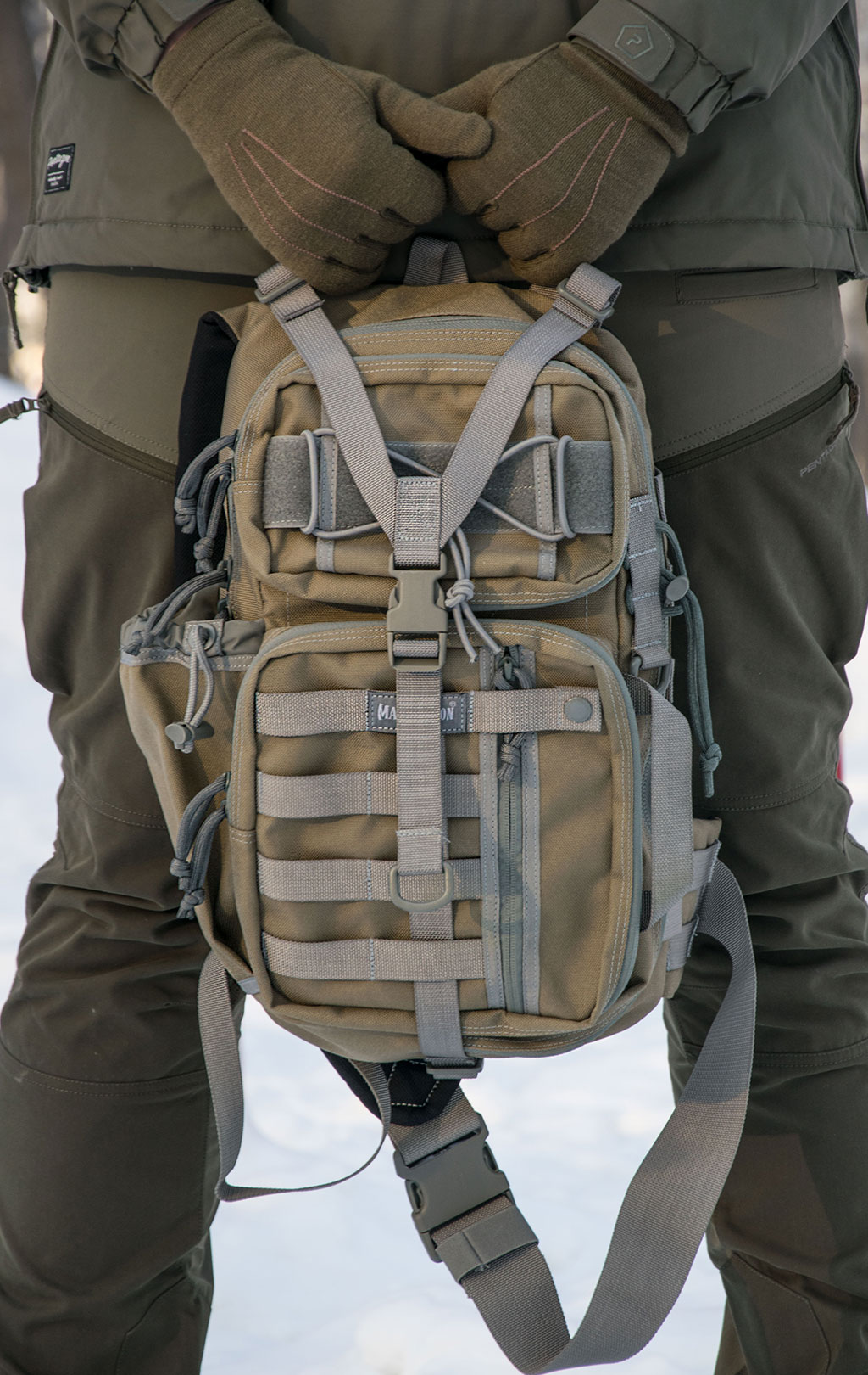 Рюкзак тактический однолямочный Maxpedition SITKA one strap khaki/foliage 