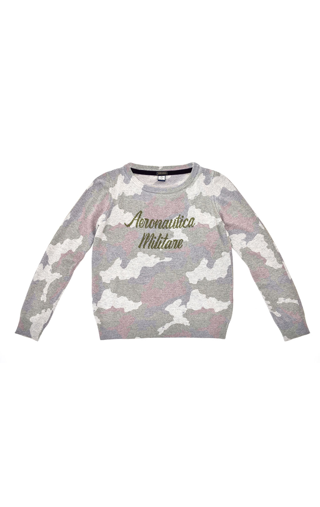 Женский пуловер AERONAUTICA MILITARE FW 20/21/IT camouflage viola/ghiaccio/militare (MA 1312) 