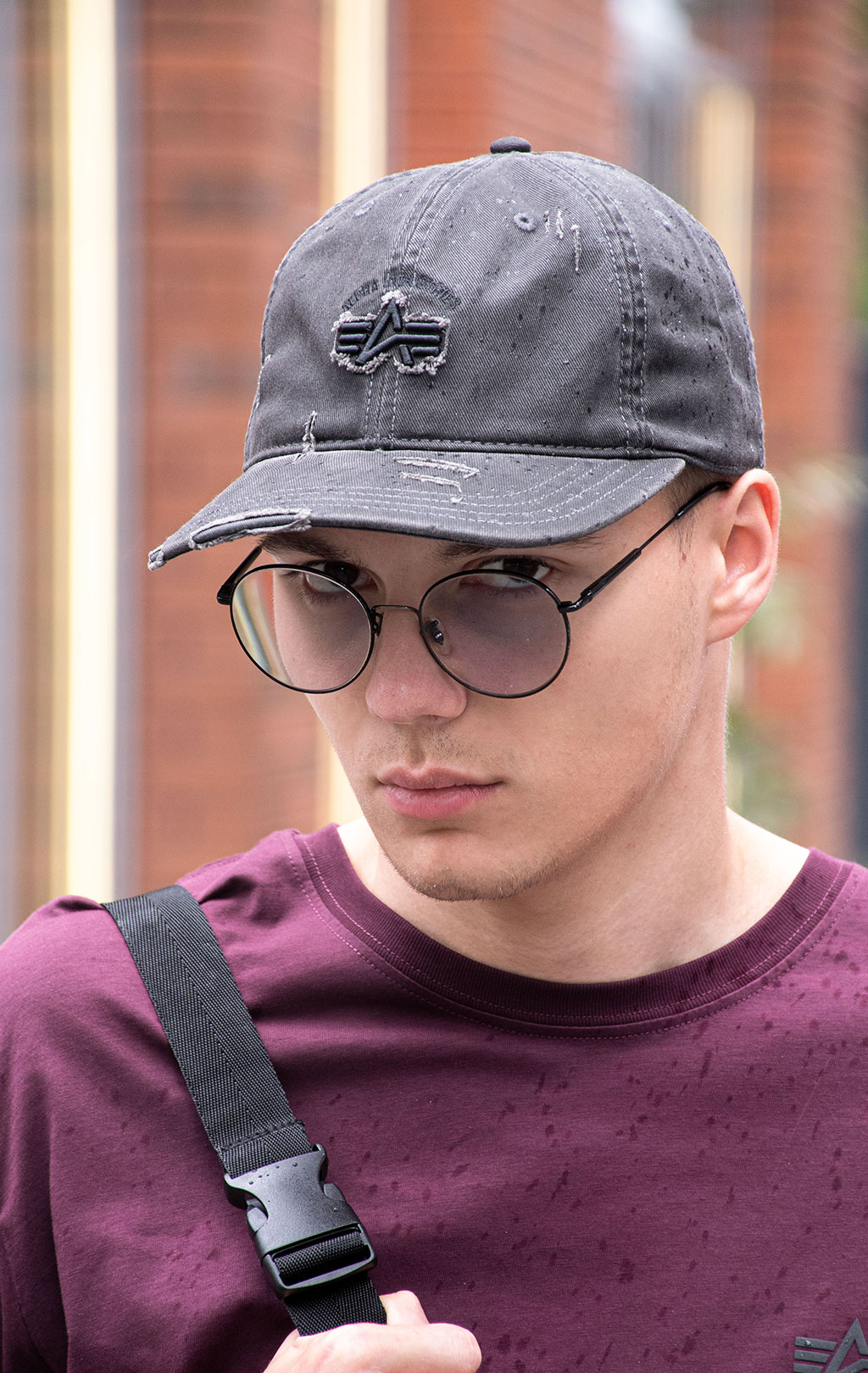 Бейсболка ALPHA INDUSTRIES ACID LOGO CAP black 