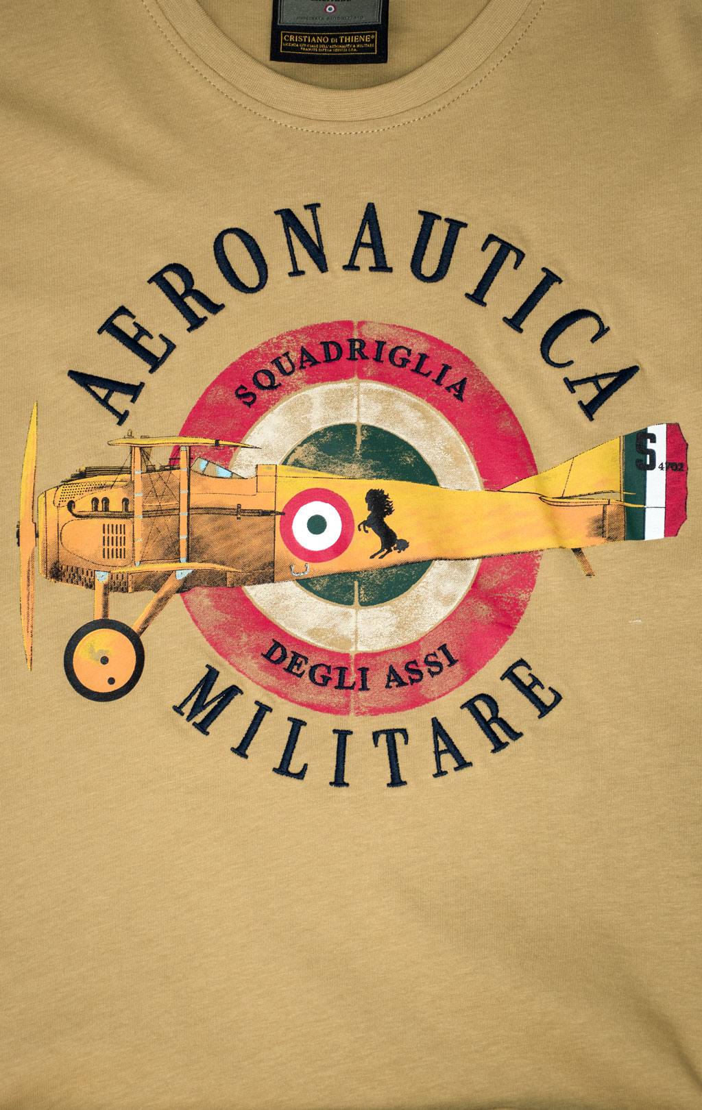 Футболка AERONAUTICA MILITARE SS 25 m/BD antelope beige (TS 2414) 