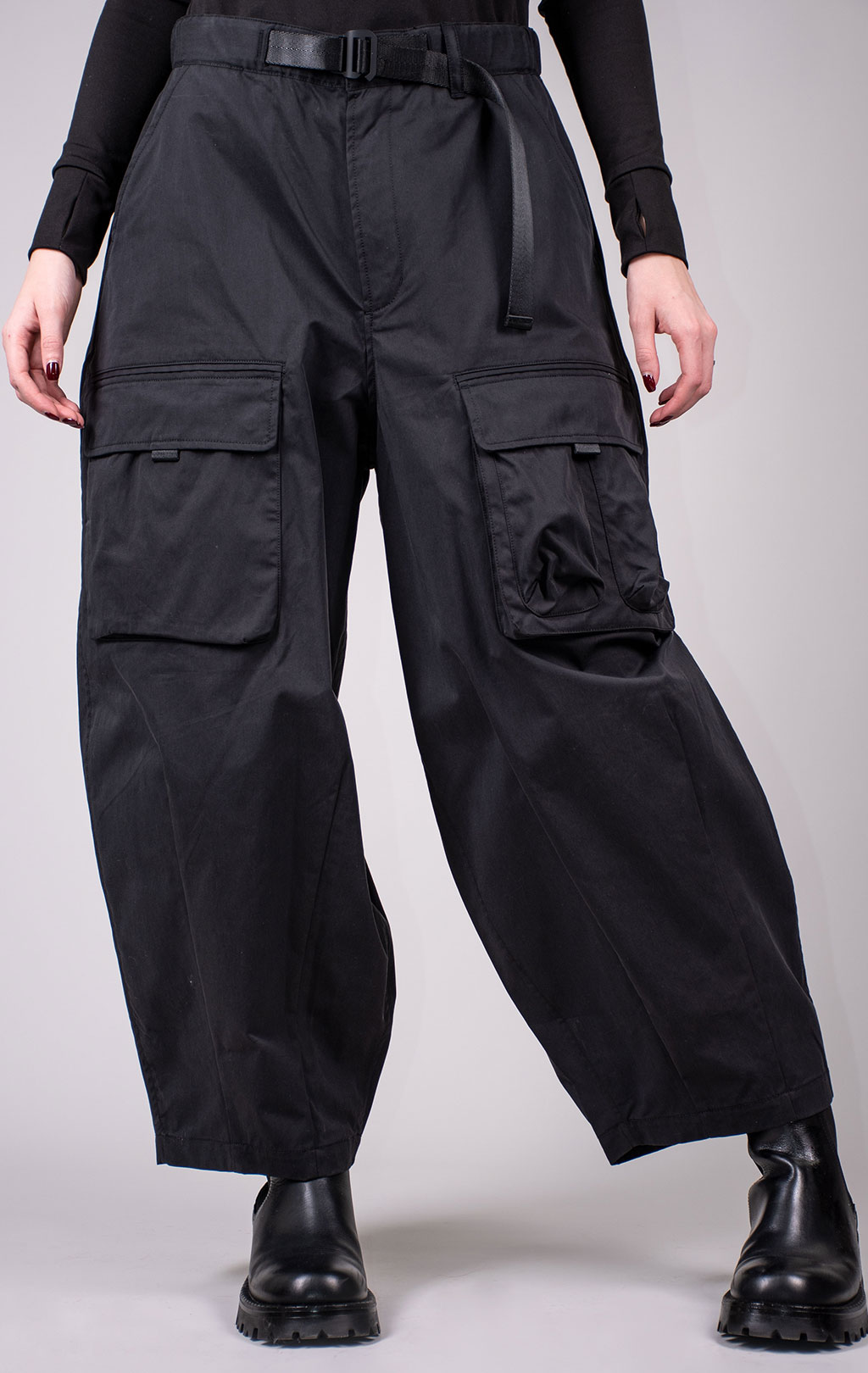 Брюки-карго ALPHA INDUSTRIES OVERSIZED TACTICAL PANT FW 24/25 black 