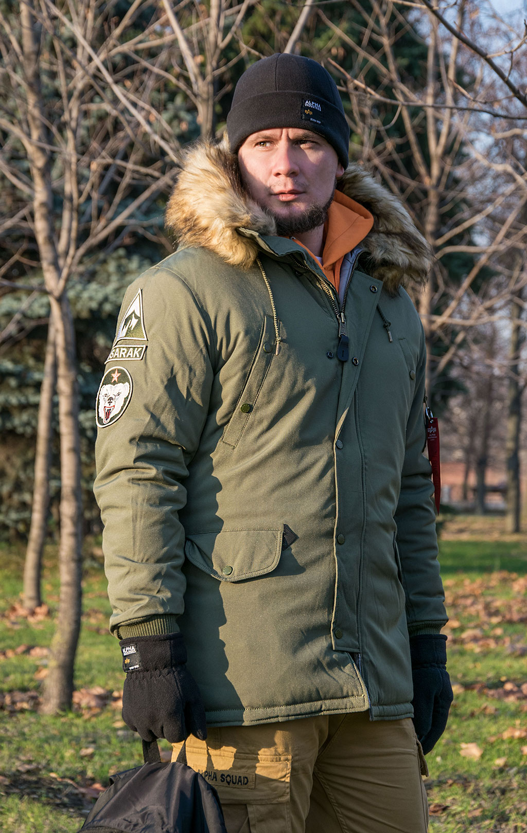 Аляска ALPHA INDUSTRIES ARCTIC DISCOVERER N-3B dark olive 