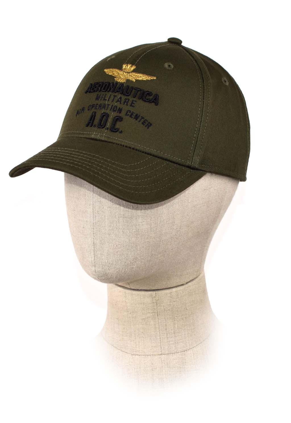 Бейсболка AERONAUTICA MILITARE FW 21/22/CN verde militare (HA 1090)