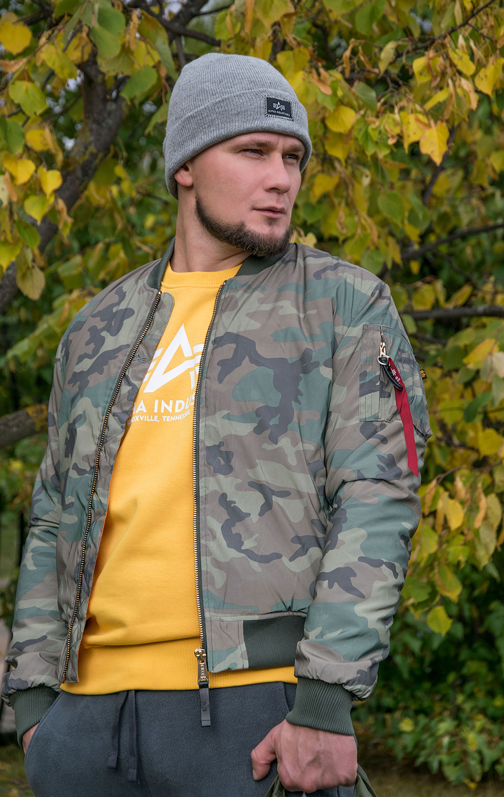 Бомбер ALPHA INDUSTRIES VF 59 REFLECTIVE CAMO MA-1 camo woodland 65 