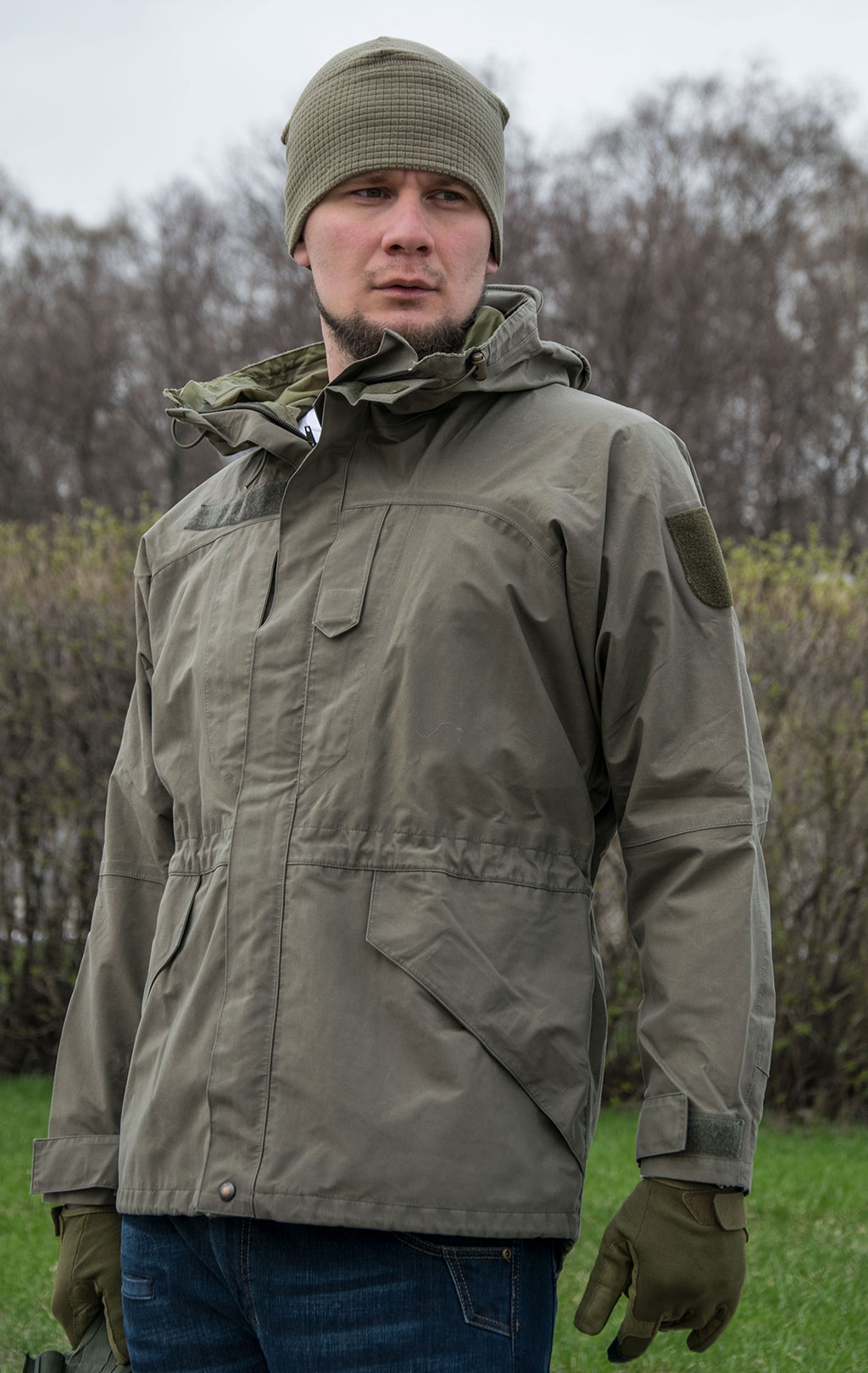 Куртка непромокаемая Gore-Tex Gore-Tex с капюшоном olive б/у Австрия