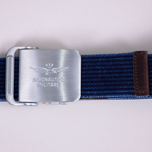 Ремень текстиль/кожа AERONAUTICA MILITARE FW 26/27/IT blue navy (CI 0319) 