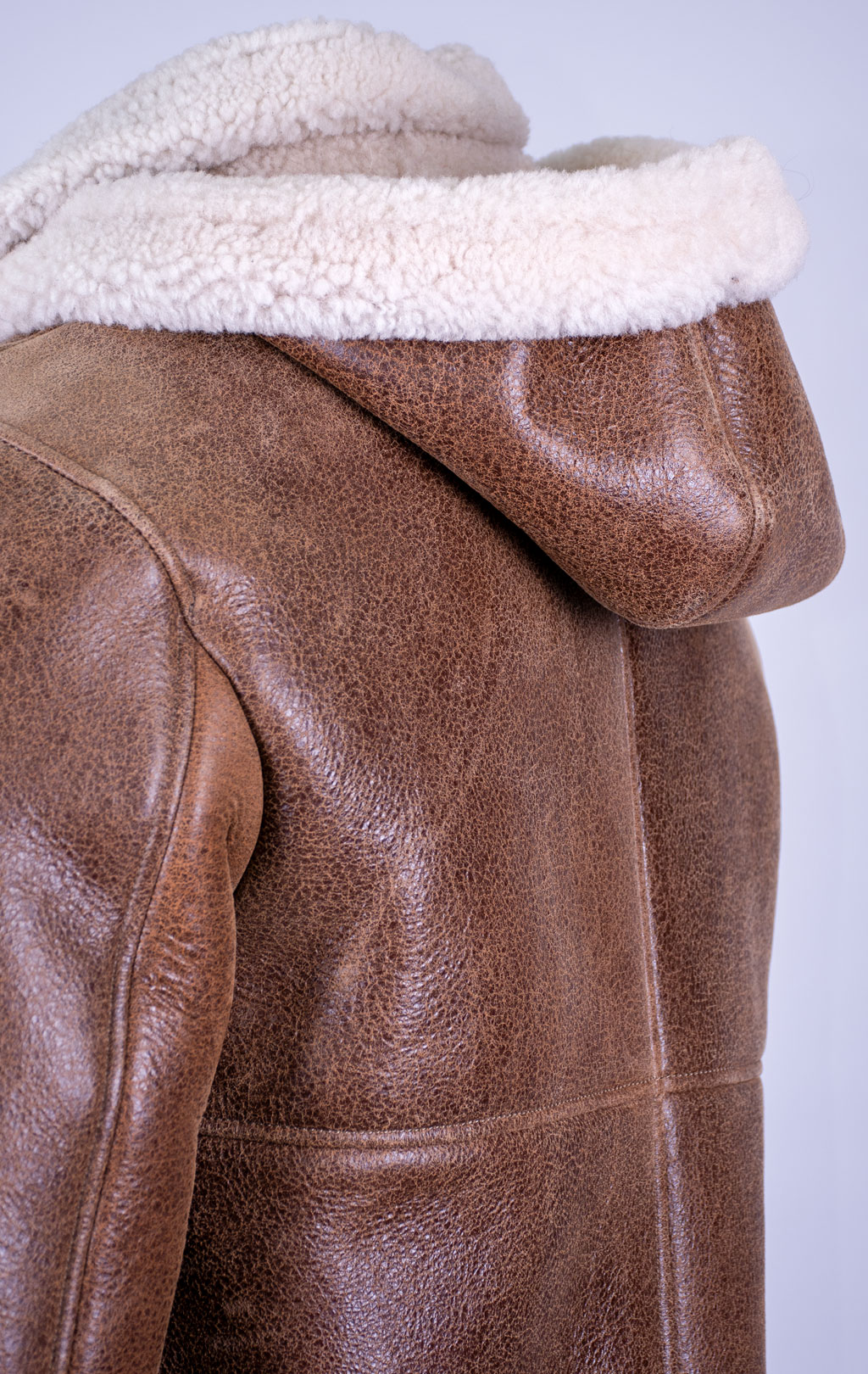 Куртка-пилот KODZIC B-3 Hooded овчина vintage khaki (1251) 