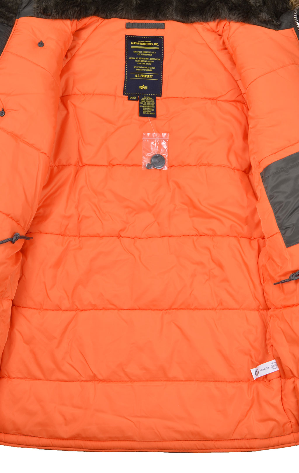 Аляска ALPHA INDUSTRIES SLIM FIT GEN-I N-3B rep. grey/orange 