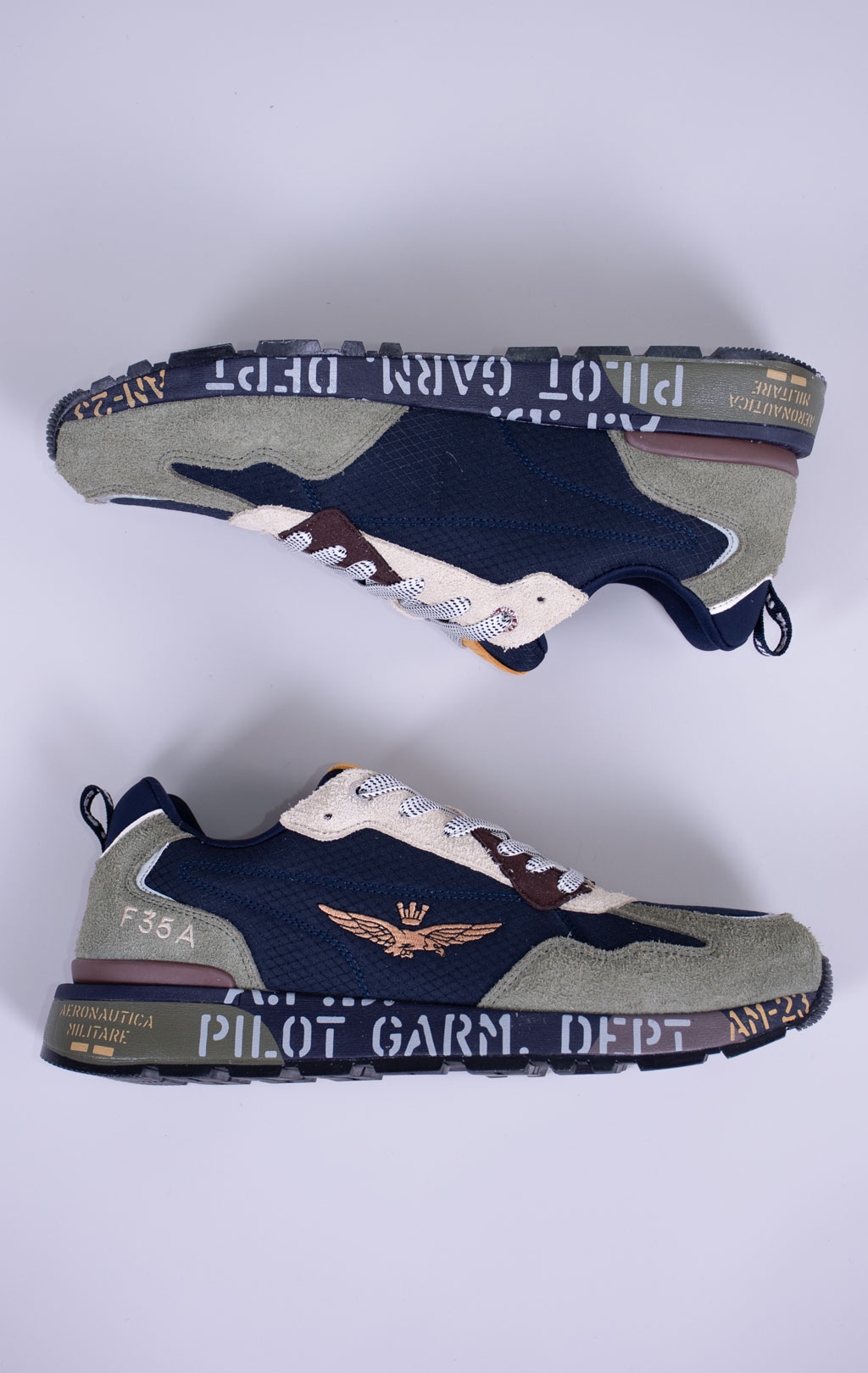 Кроссовки AERONAUTICA MILITARE (SC 0276) замша FW 26/27/CN verde/blue 
