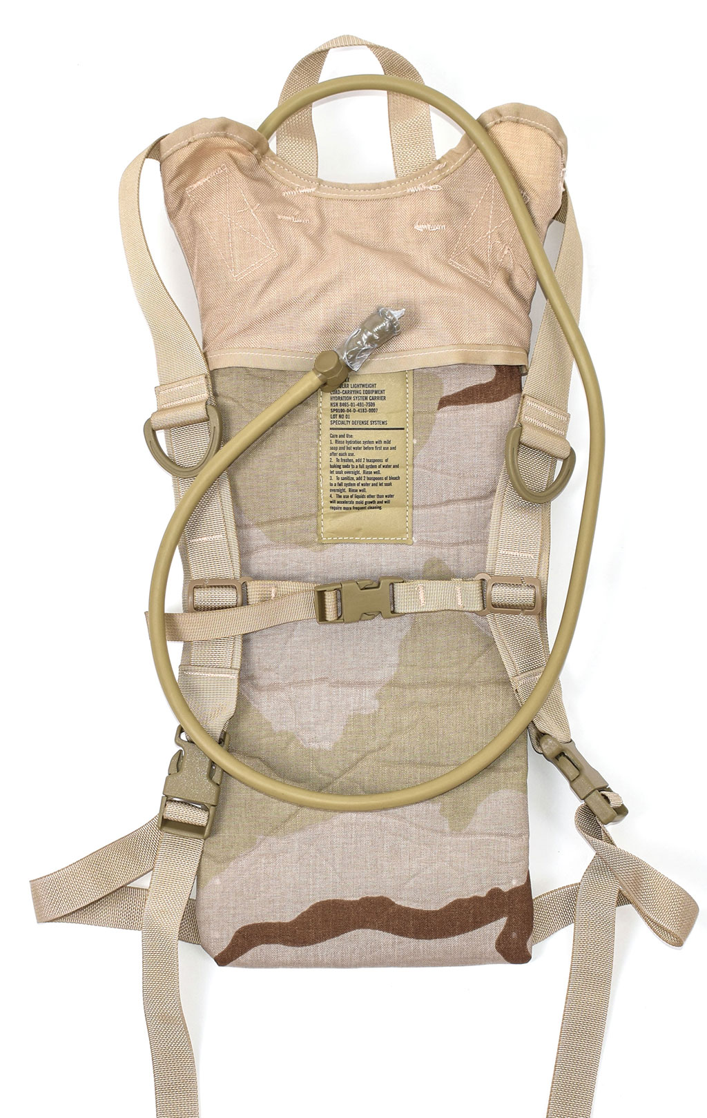 Питьевая система армейская MOLLE, горловина снаружи, 3L desert-3 США