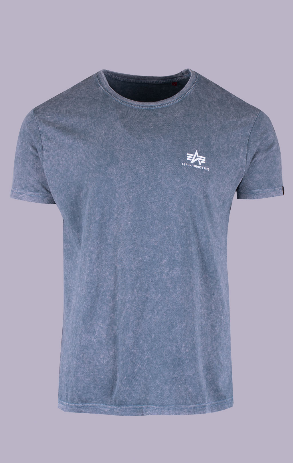 Футболка ALPHA INDUSTRIES BACKPRINT T VINTAGE denim blue 