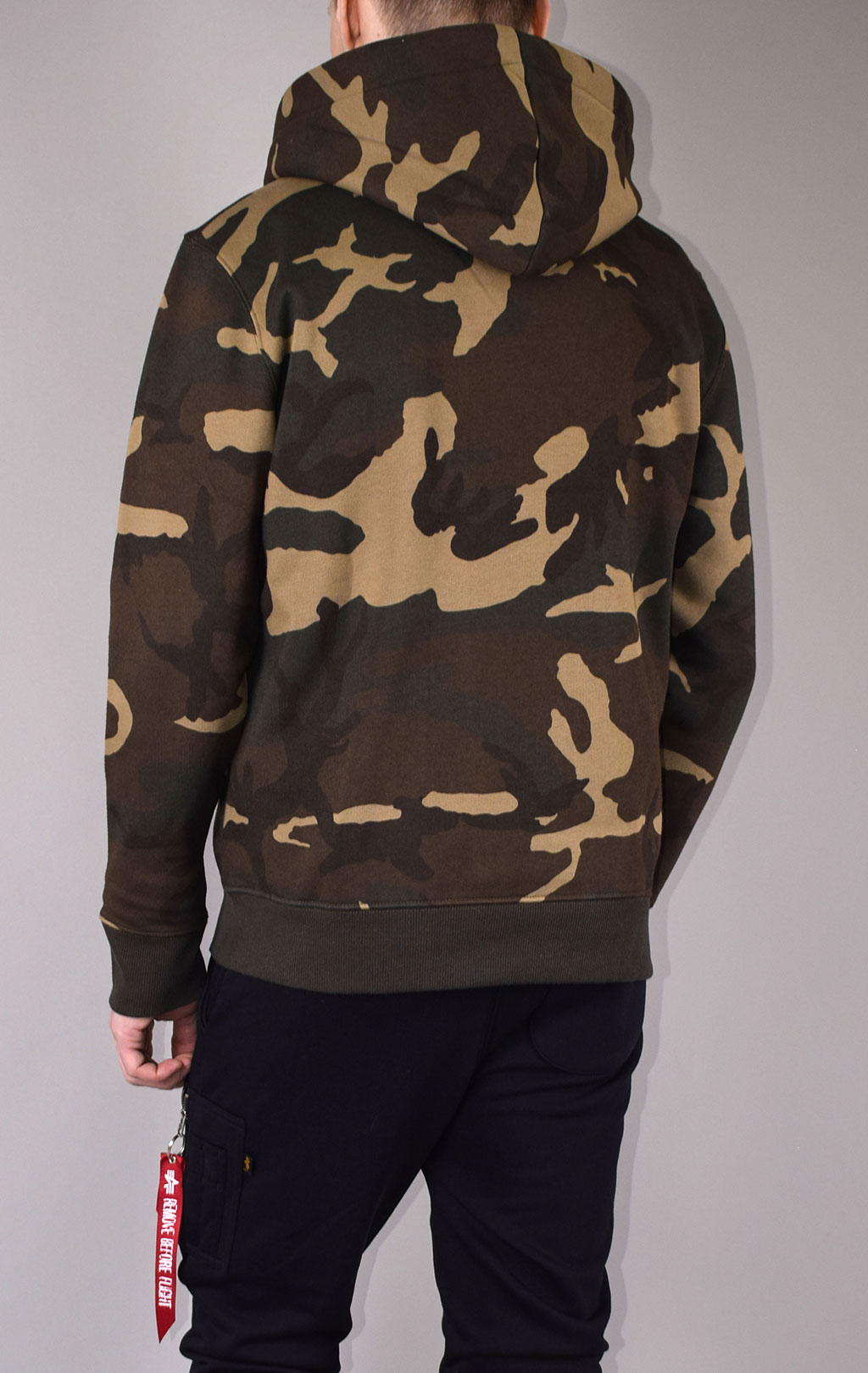 Толстовка ALPHA INDUSTRIES BASIC HOODY camo woodland 65 