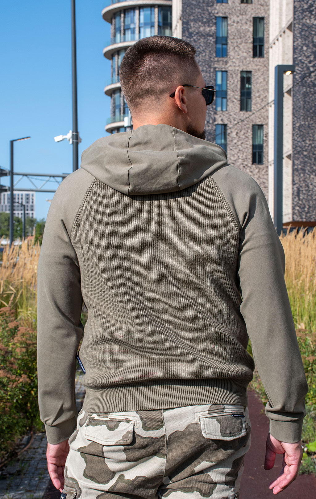 Свитер с капюшоном AERONAUTICA MILITARE FW 24/25/MN dark military green (MA 1369) 