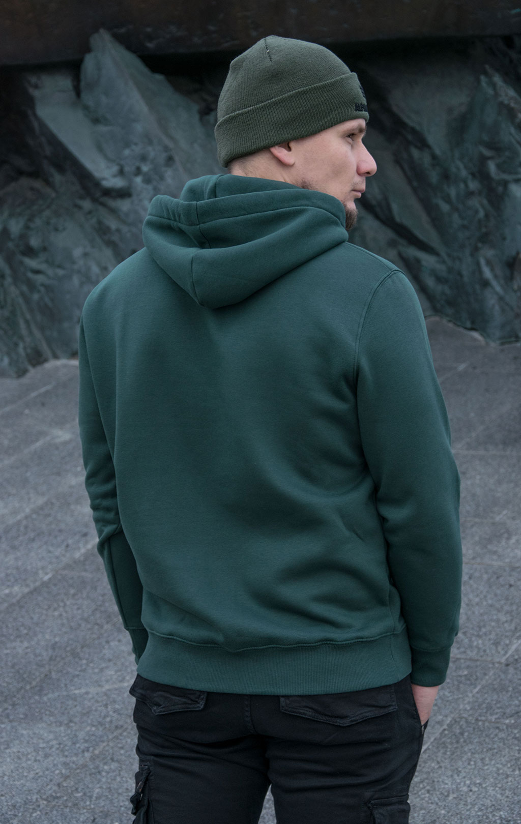 Толстовка ALPHA INDUSTRIES BASIC HOODY navy green 