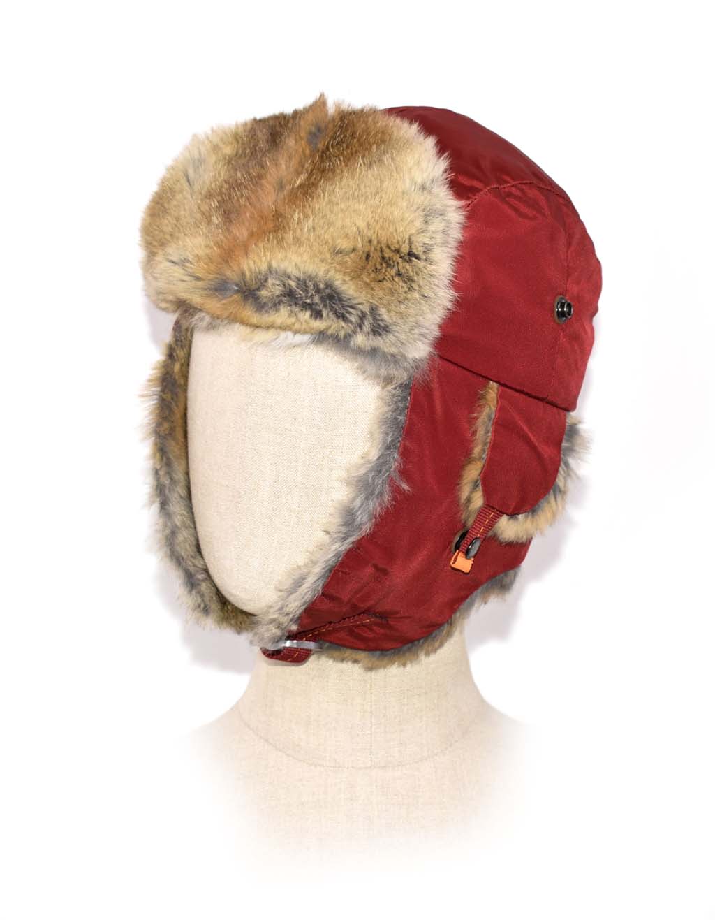 Шапка ушанка PARAJUMPERS AVIATOR HAT натур. мех red 