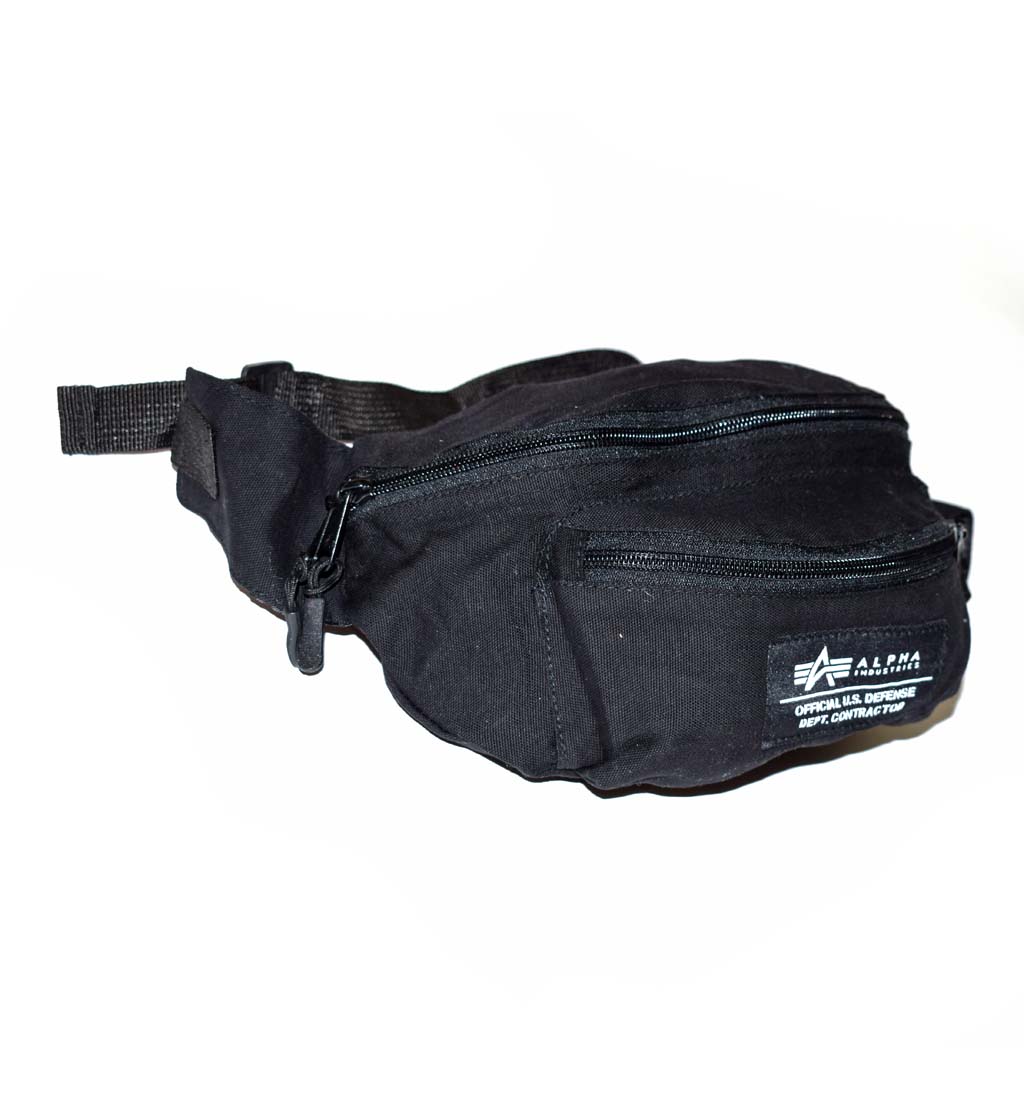 Сумка поясная ALPHA INDUSTRIES BIG ALPHA WAIST BAG black 