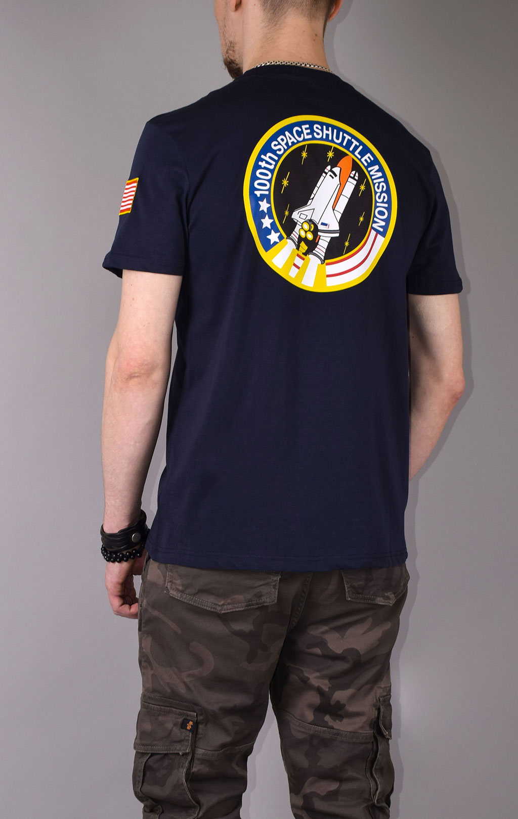 Футболка ALPHA INDUSTRIES NASA SPACE SHUTTLE T rep. blue 