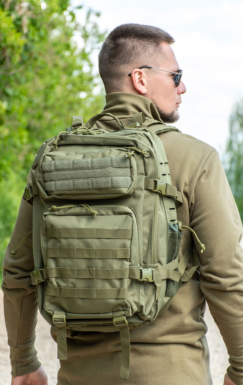 Рюкзак тактический ASSAULT 40L side laser cut olive BS-1561-3 Китай