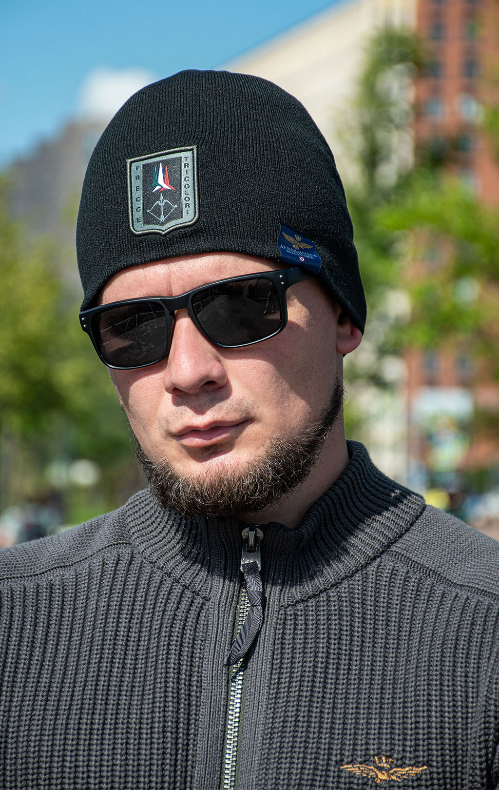 Шапка вязаная AERONAUTICA MILITARE FW 25/26/CN jet black (CU 0036) 