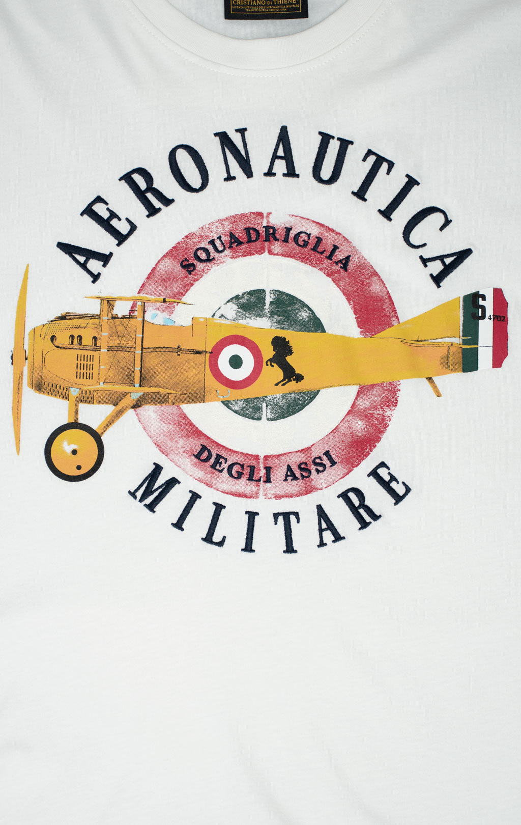Футболка AERONAUTICA MILITARE SS 25 m/BD milk white (TS 2414) 