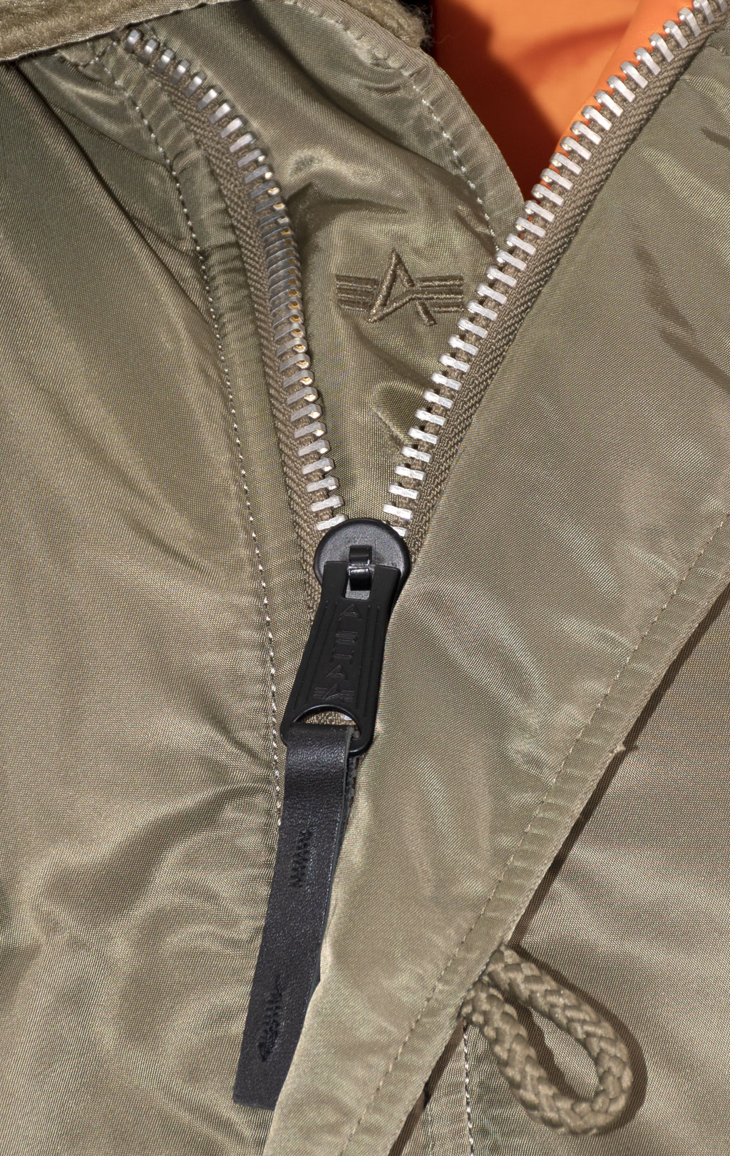 Аляска ALPHA INDUSTRIES SLIM FIT GEN-I N-3B натур. мех vintage olive/orange 