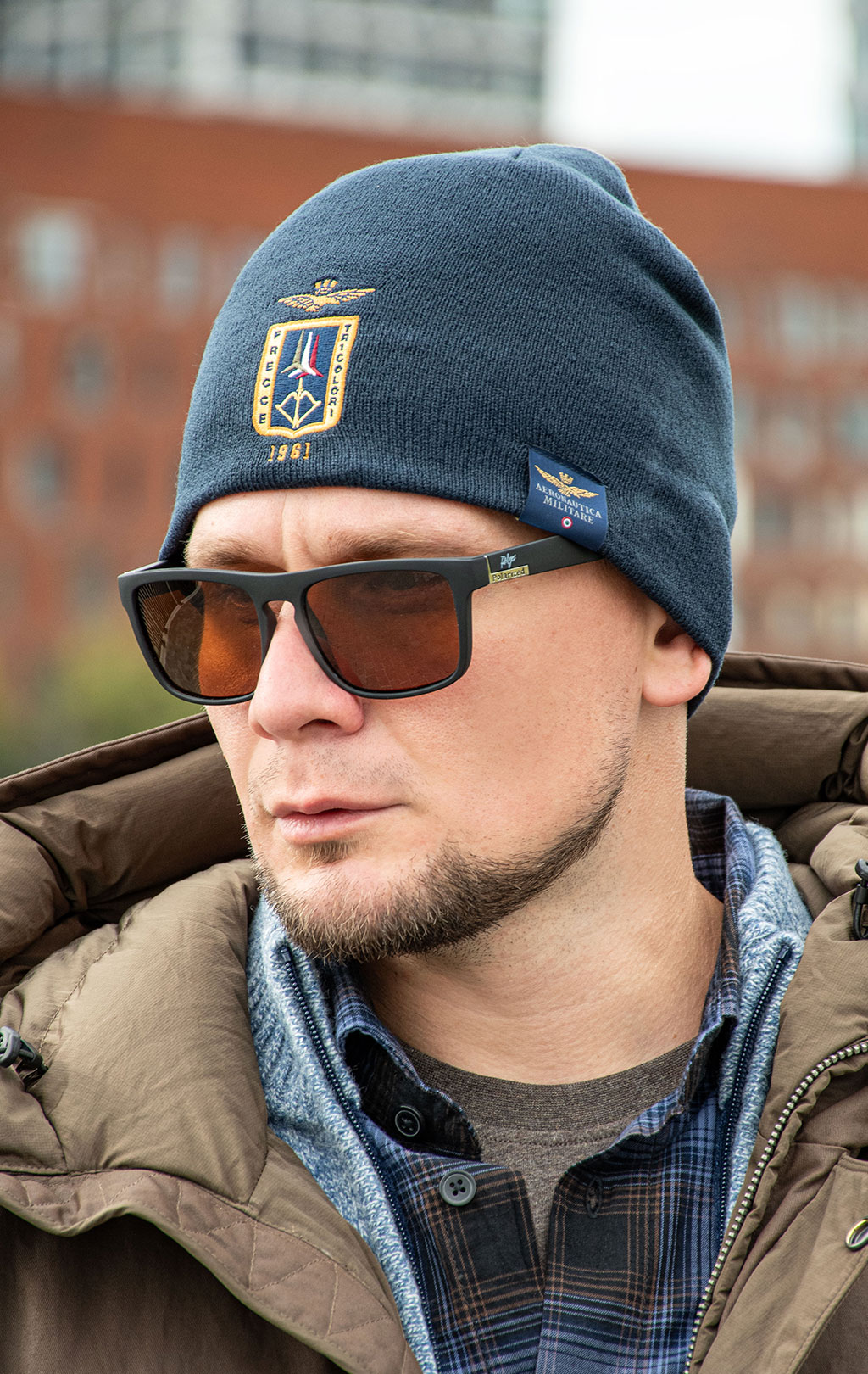 Шапка вязаная AERONAUTICA MILITARE FW 26/27/CN blue navy (CU 0092) 