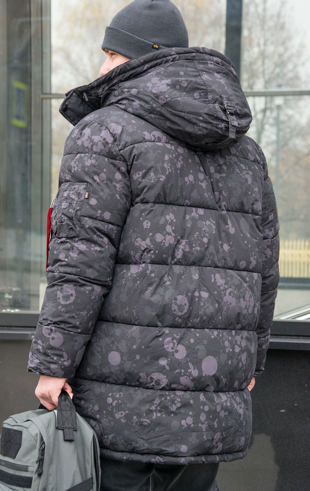 Аляска ALPHA INDUSTRIES QUILTED PARKA N-3B FW 22/23 m territory black camo 