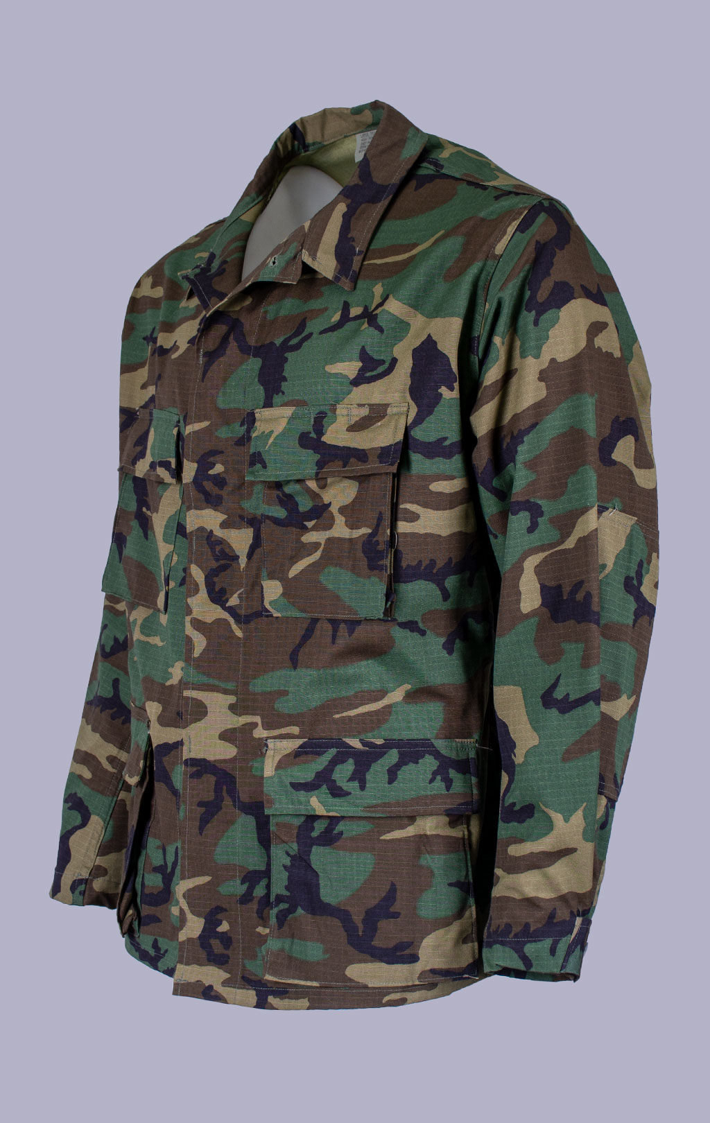 Китель полевой BDU хлопок Rip-Stop camo woodland США