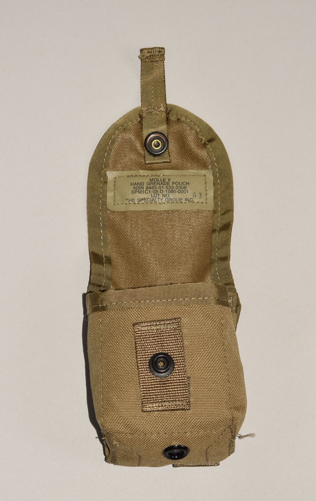 Подсумок гранатный Hand Grenade MOLLE coyote США