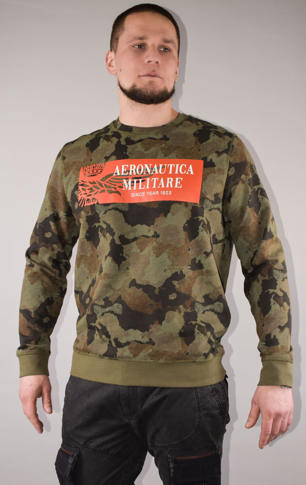 Свитшот AERONAUTICA MILITARE SS 22/BD camouflage pilot (FE 1669) 