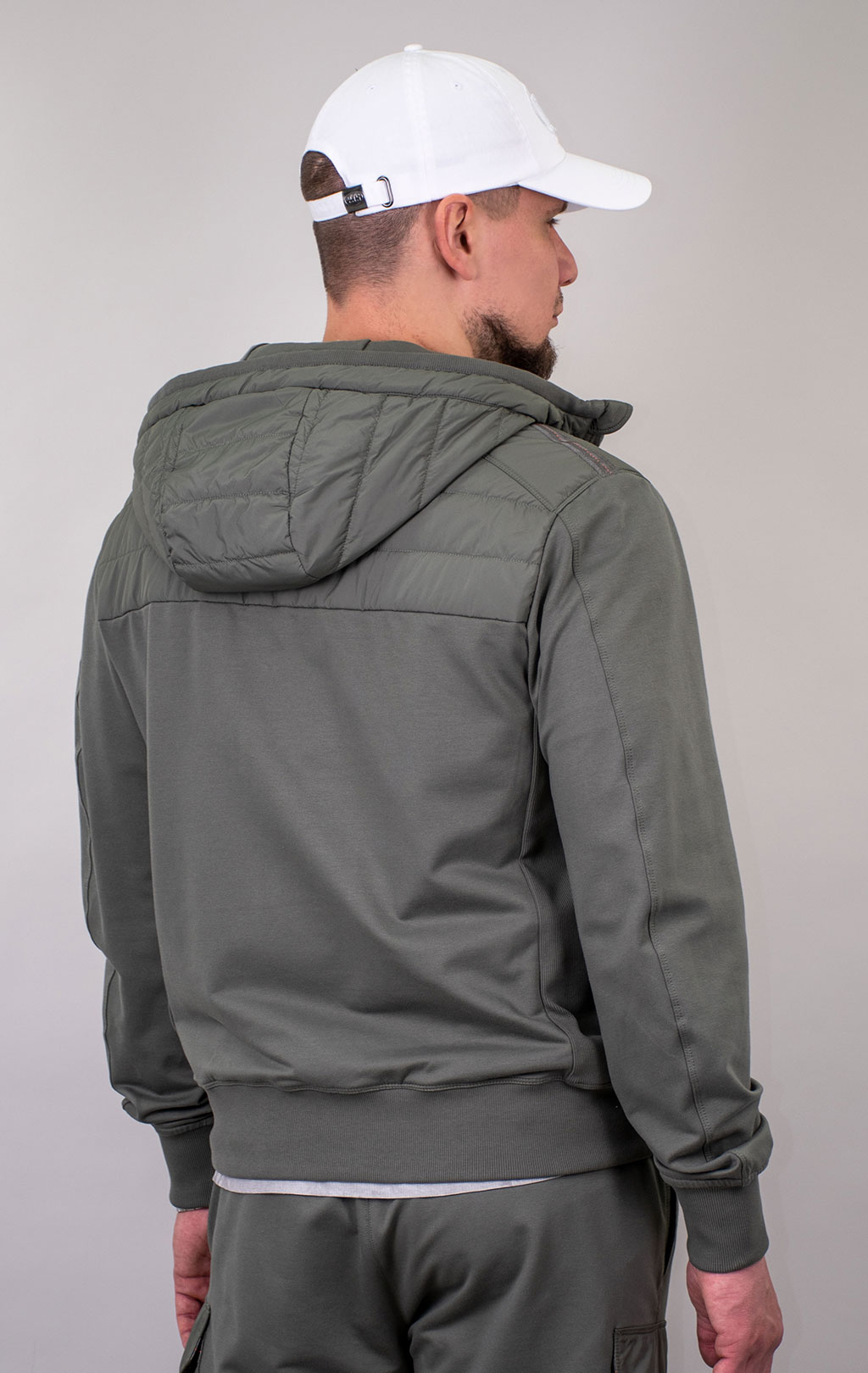 Толстовка комбинированная PARAJUMPERS IVOR SS 24 thyme 