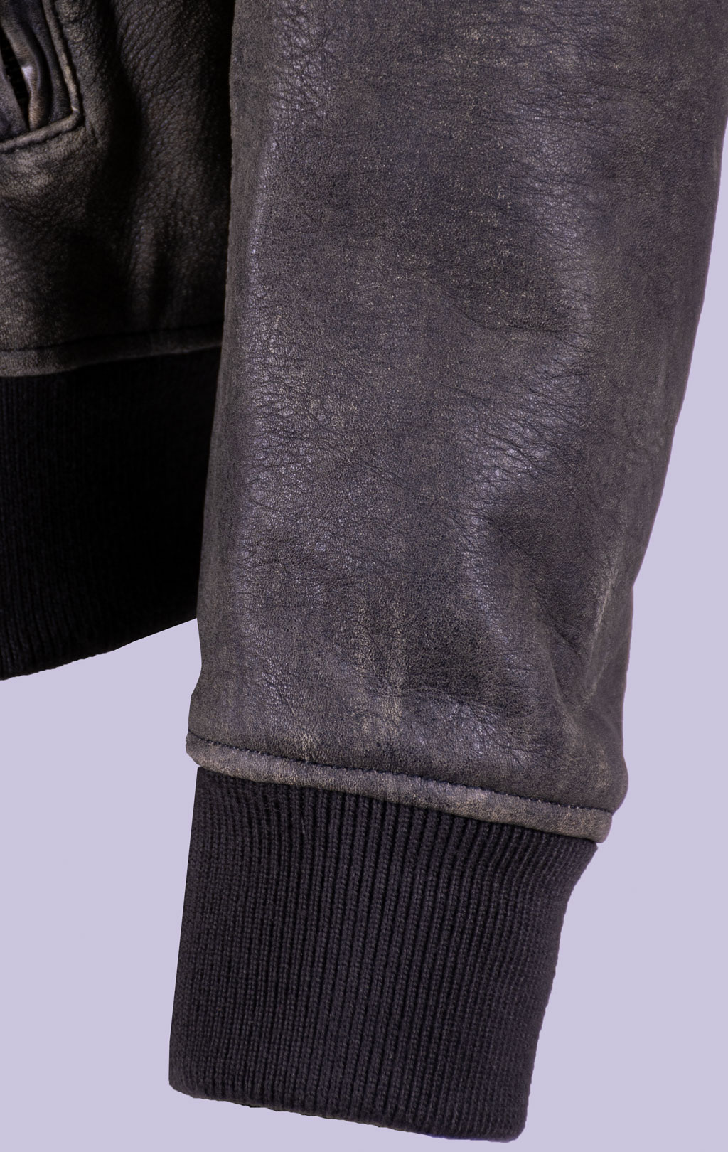 Куртка-пилот BLAUER ALLEN кожа FW 25/26 black washed (L02312) 