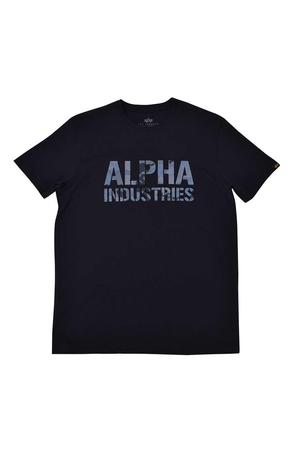 Футболка ALPHA INDUSTRIES CAMO PRINT black/black 