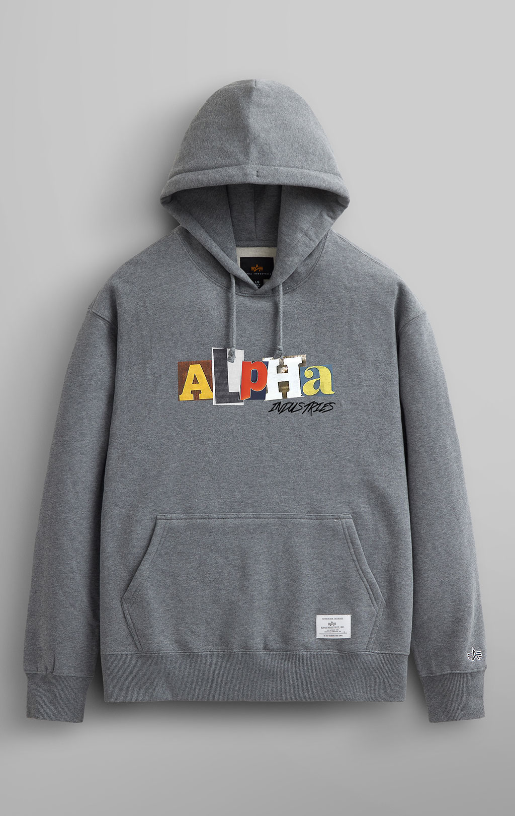 Толстовка ALPHA INDUSTRIES ALPHA RANSOM HOODIE SS 24 m medium charcoal heather 